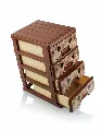 خرید دراور بزرگ آریا طرح چوب 4 طبقه هوم کت از دوتادی دراور بزرگ آریا طرح چوب 4 طبقه هوم کت