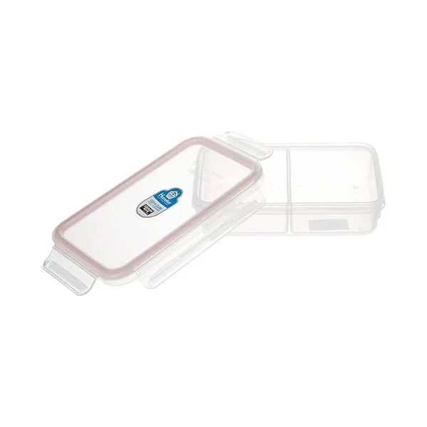 ظرف فریزری مستطیل 830 میلی لیتری divider)clip & close ) هوم کت