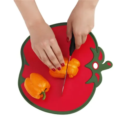 تخته گوشت دو رنگ طرح گوجه هوم کت