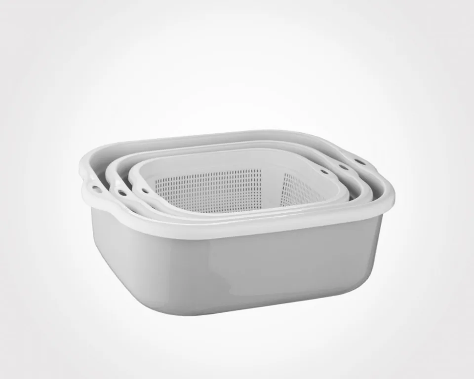 خرید سرویس6 پارچه آبکش و لگن نسیم لیمون از دوتادی سرویس6 پارچه آبکش و لگن نسیم لیمون