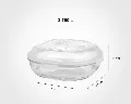 ظرف شیشه ای سرو ونگهداریه 2.75 لیتری لیمون