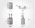 ست سرویس بهداشتی طرح گل(چاپدار) لیمون