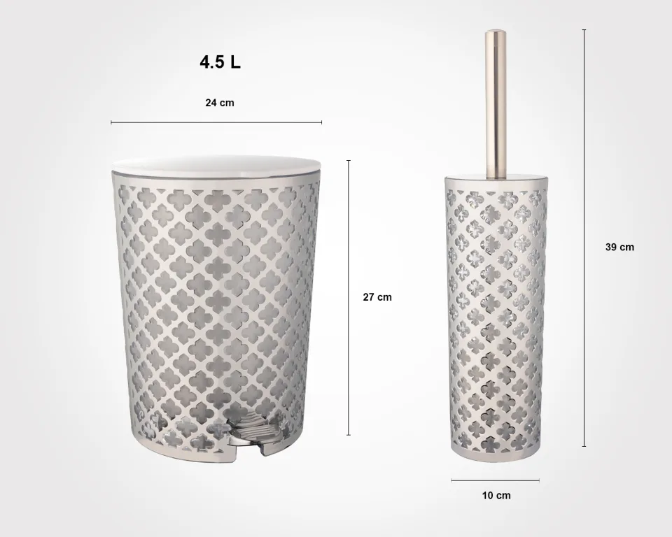 ست سرویس بهداشتی طرح گل(چاپدار) لیمون