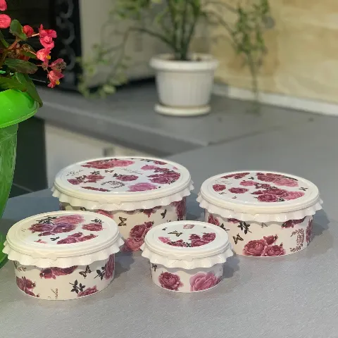 سرویس فریزری گرد بلبلی چهار عددی
