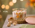 ظرف شیشه ای 190 گرد چاپدار لیمون