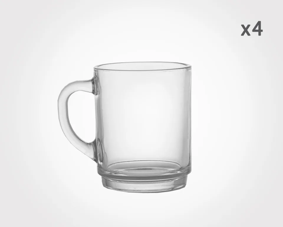 ست چای خوری 4 نفره دسته دار لیمون