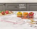 خرید ظرف شیشه ای سرو و نگهداری بیضی 2.2 لیتری لیمون از دوتادی ظرف شیشه ای سرو و نگهداری بیضی 2.2 لیتری لیمون